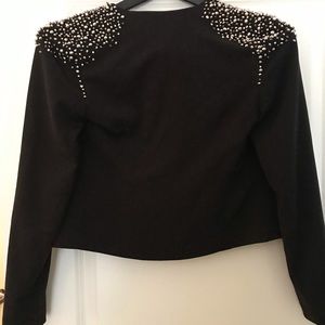 Silence and noise beaded blazer